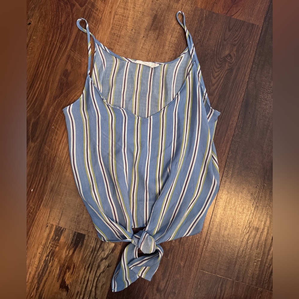Lush Striped Top - Blue, Red, Yellow
